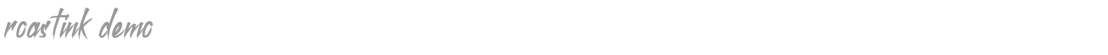 Roastink font preview